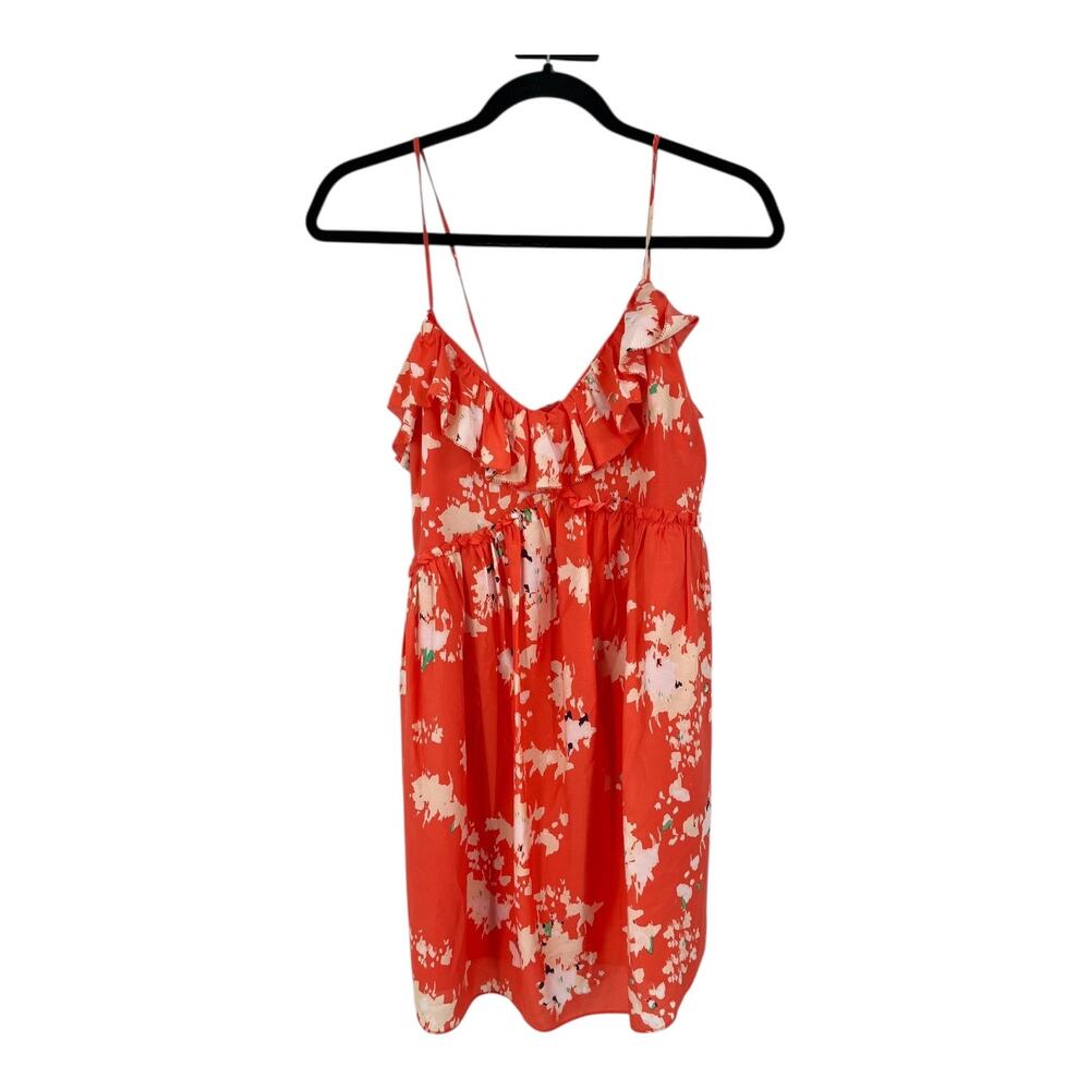 Joie Dress Lilli floral sleeveless minidress orange size X-Small XS NWOT